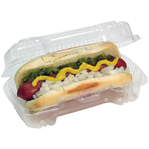 Pactiv Evergreen Clearview Smartlock Hot Dog Container