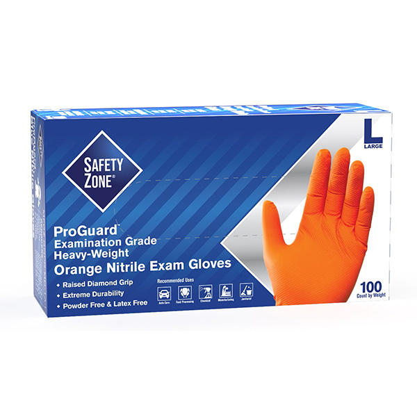 The Safety Zone ProGuard Heavy-Weight Nitrile Gloves