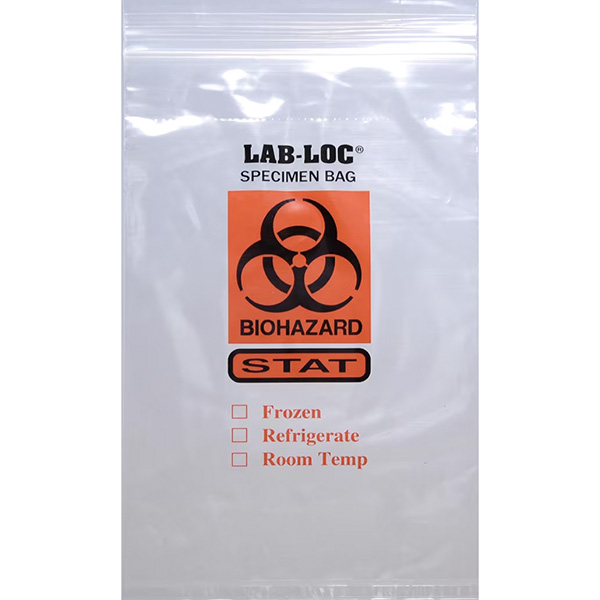 LK Packaging® Lab-Loc Reclosable Specimen Transfer Bag