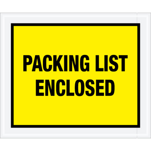 "Packing List Enclosed" Envelopes