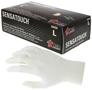 MCR™ Safety SensaTouch Industrial Grade Chlorinated Disposable Gloves