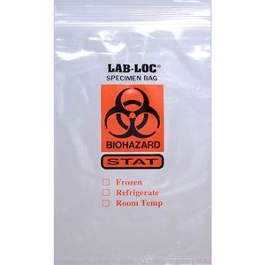 LK Packaging® Lab-Loc Reclosable Specimen Transfer Bag