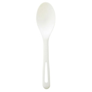 World Centric Compostable Spoon with Ribbing